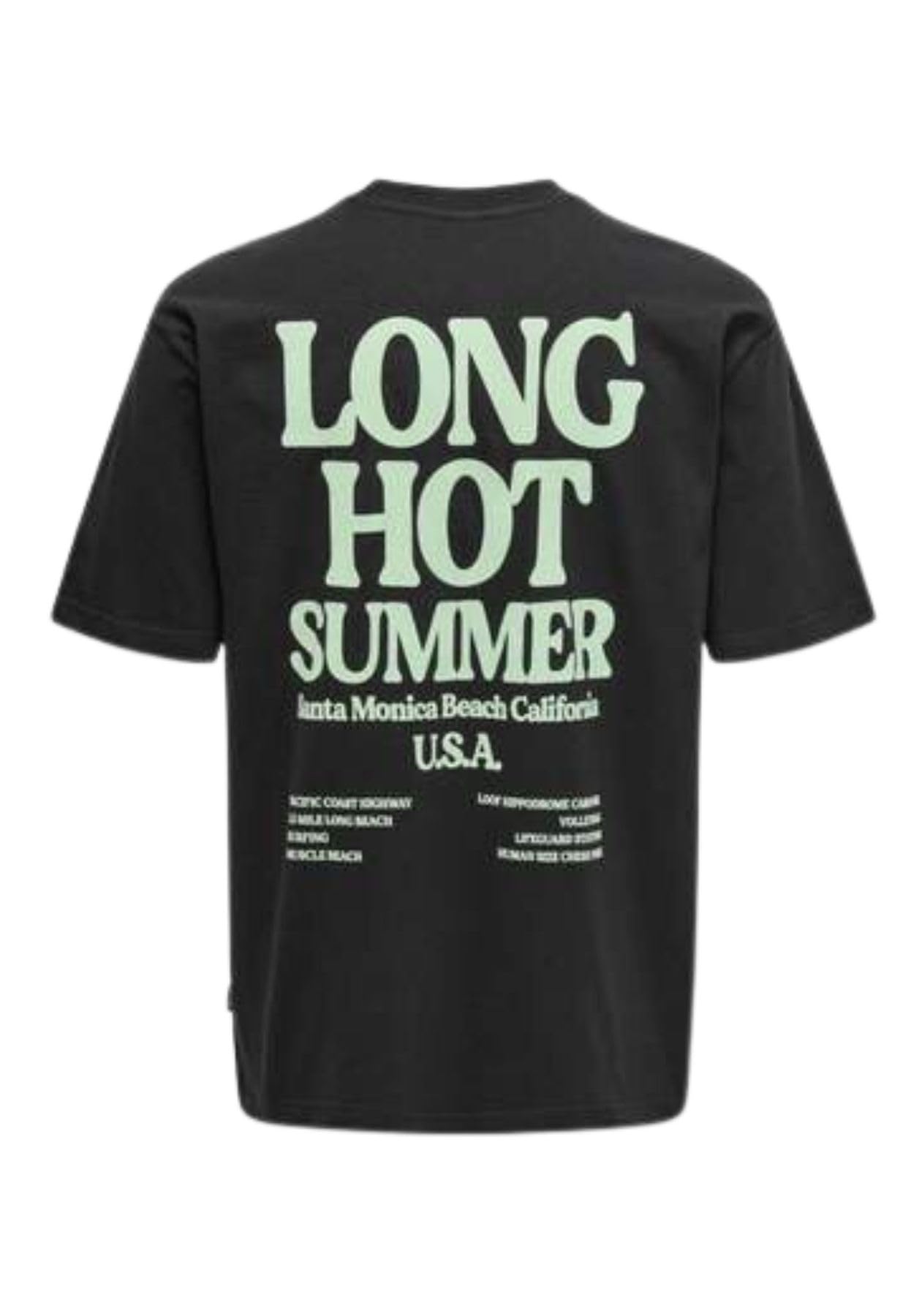 ONLY & SONS Onskenny RLX Text T-shirt uomo manica corta relaxed