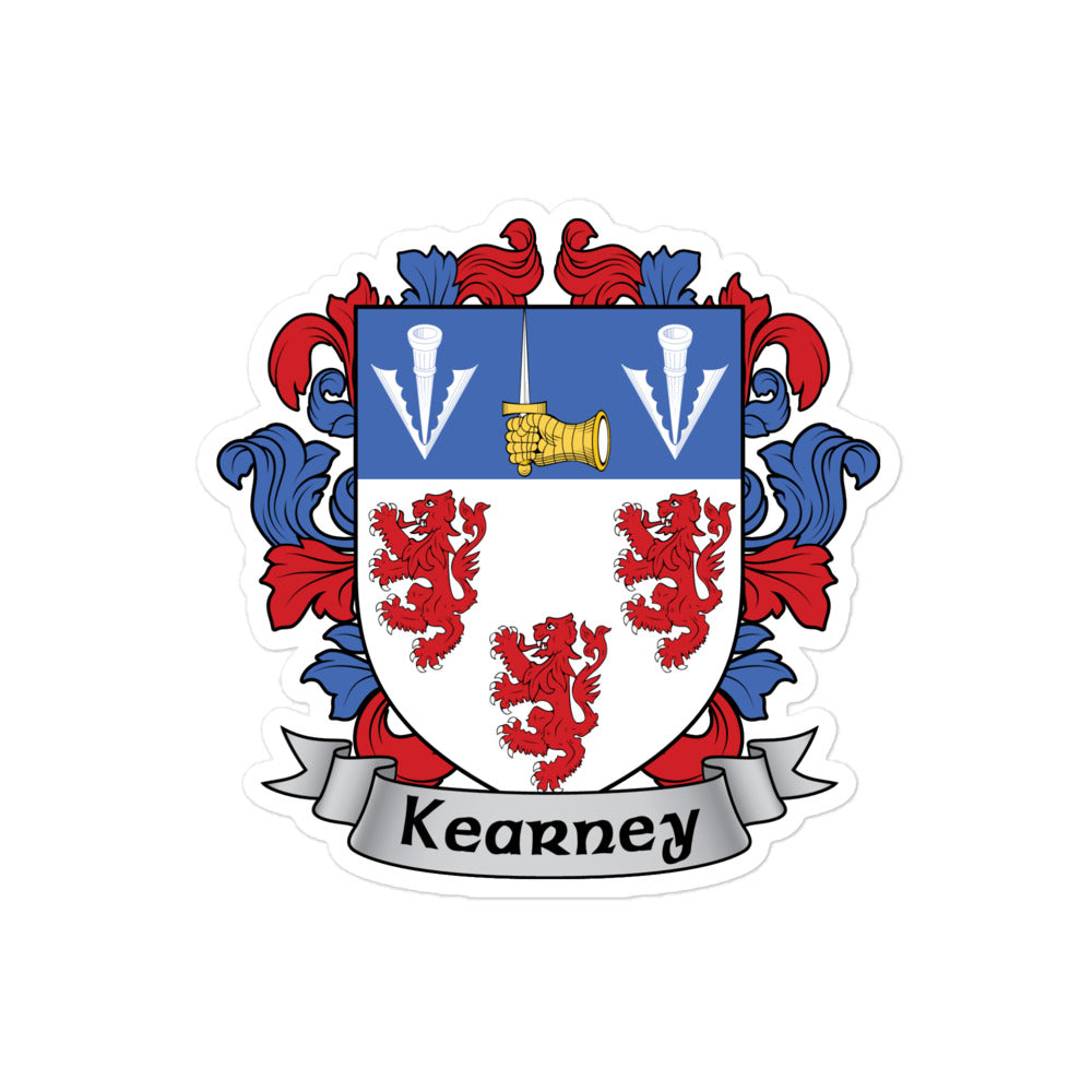 7.62 Design Kearney Irish adesivo vinile stemma 3x3