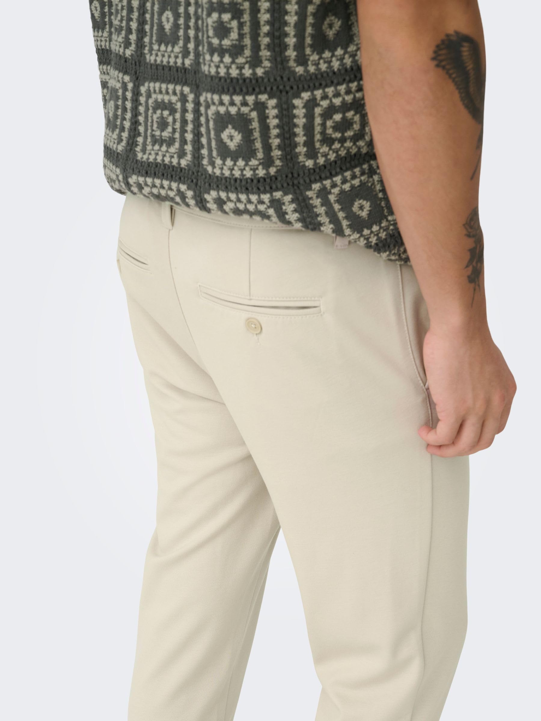 Only & Sons Onsmark Pantaloni Chino Uomo Slim Cotone
