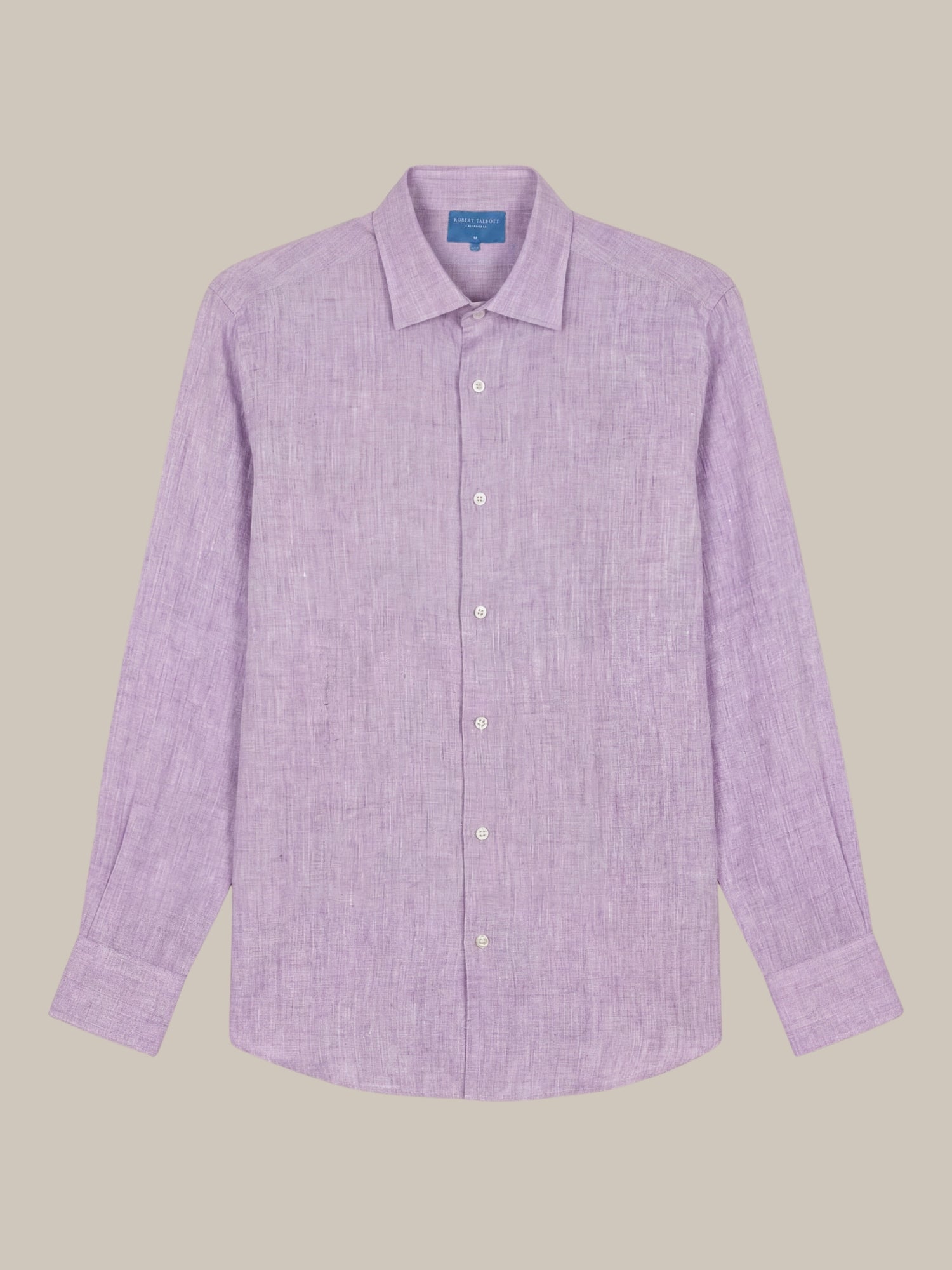 Robert Talbott Morgan camicia lino viola