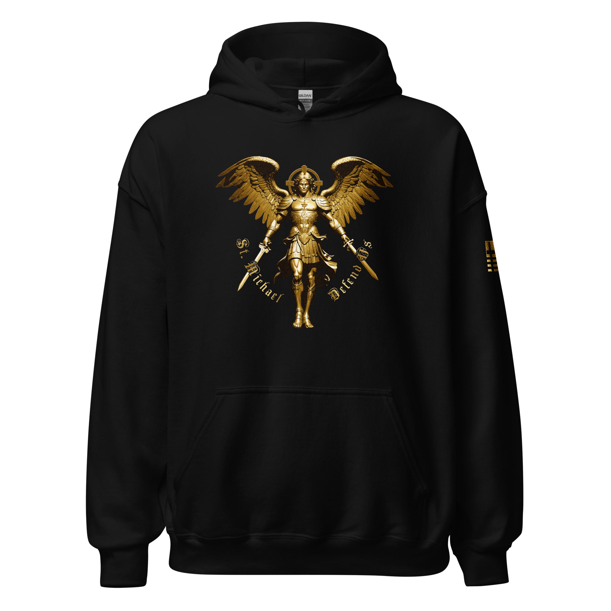 7.62 Design St Michael Defend Us Felpa con Cappuccio Nera L