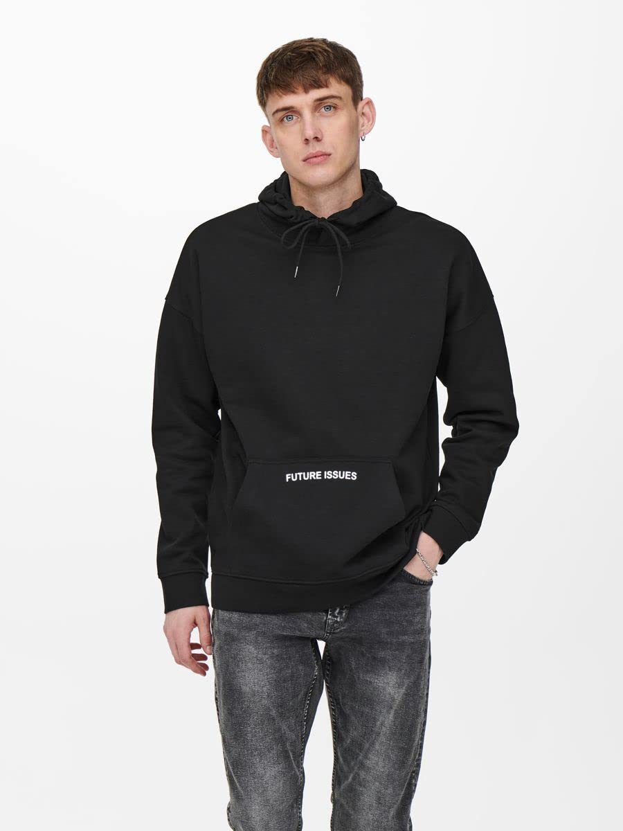 Only & Sons Onsblaze Felpa Cappuccio Uomo Relaxed Cotone