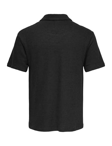 Only & Sons Onsconley Polo Maniche Corte Uomo Nera