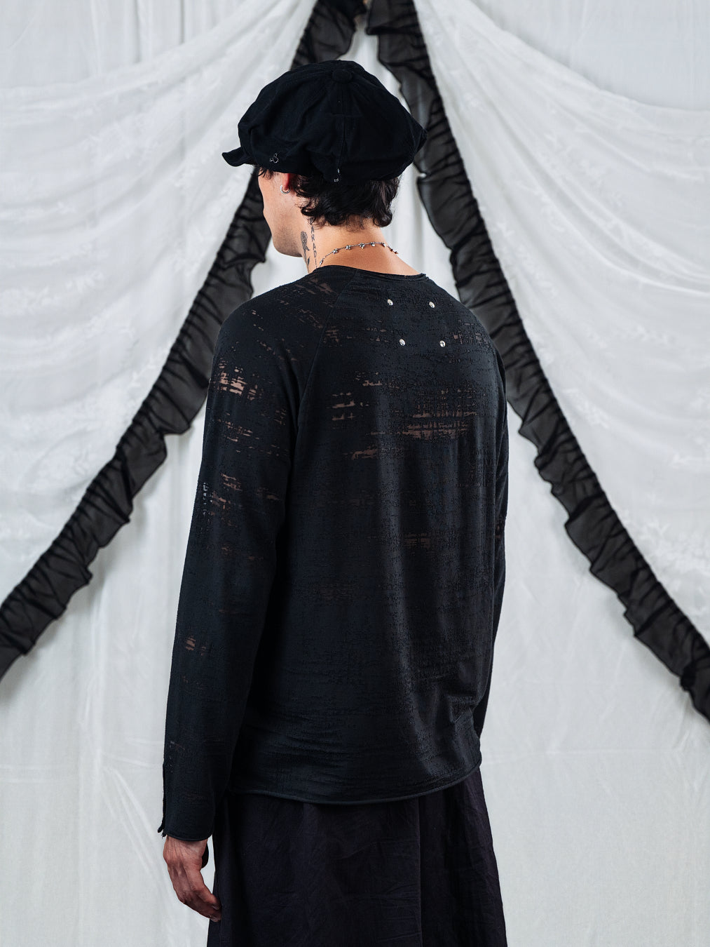 Tiat Occulta bellezza Serafino camicia cotone laserato