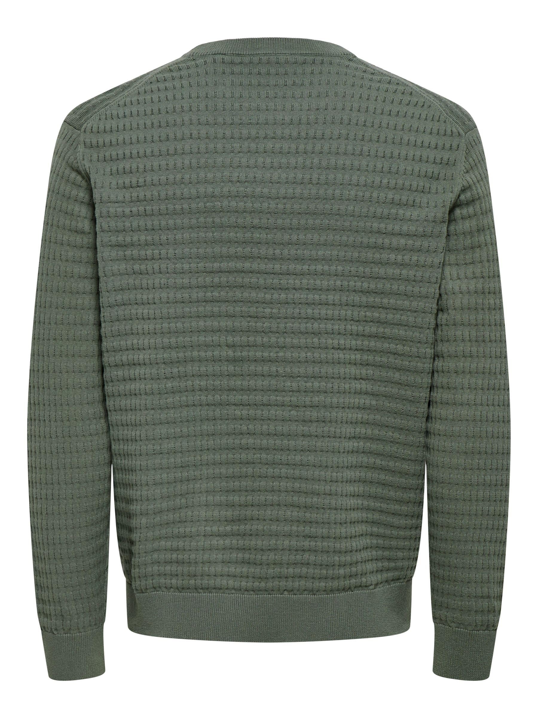 ONLY & SONS Onsberry Reg 12 Maglione Uomo Grigio M