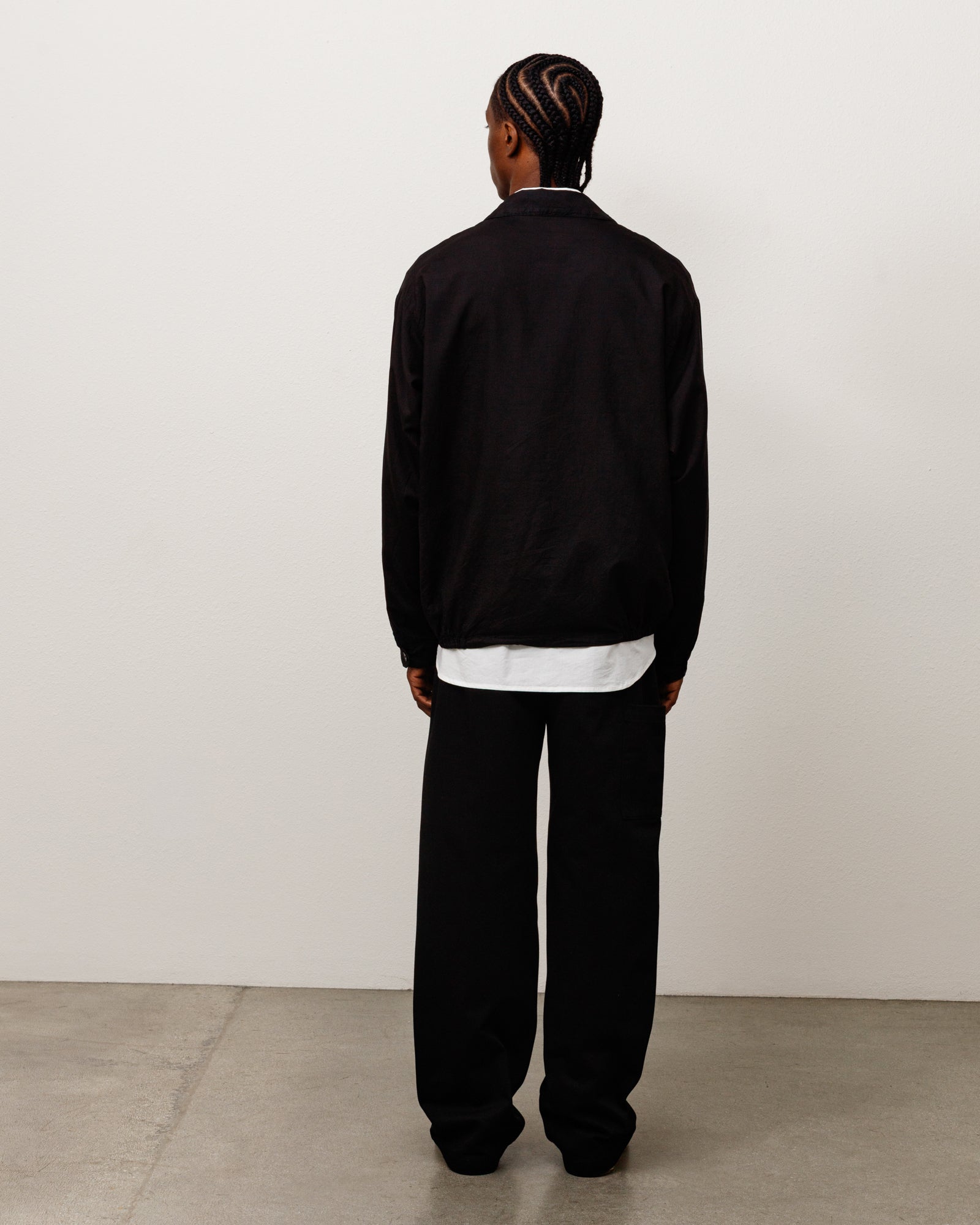 Stussy Pantalone Uniforme pantalone nero twill cotone