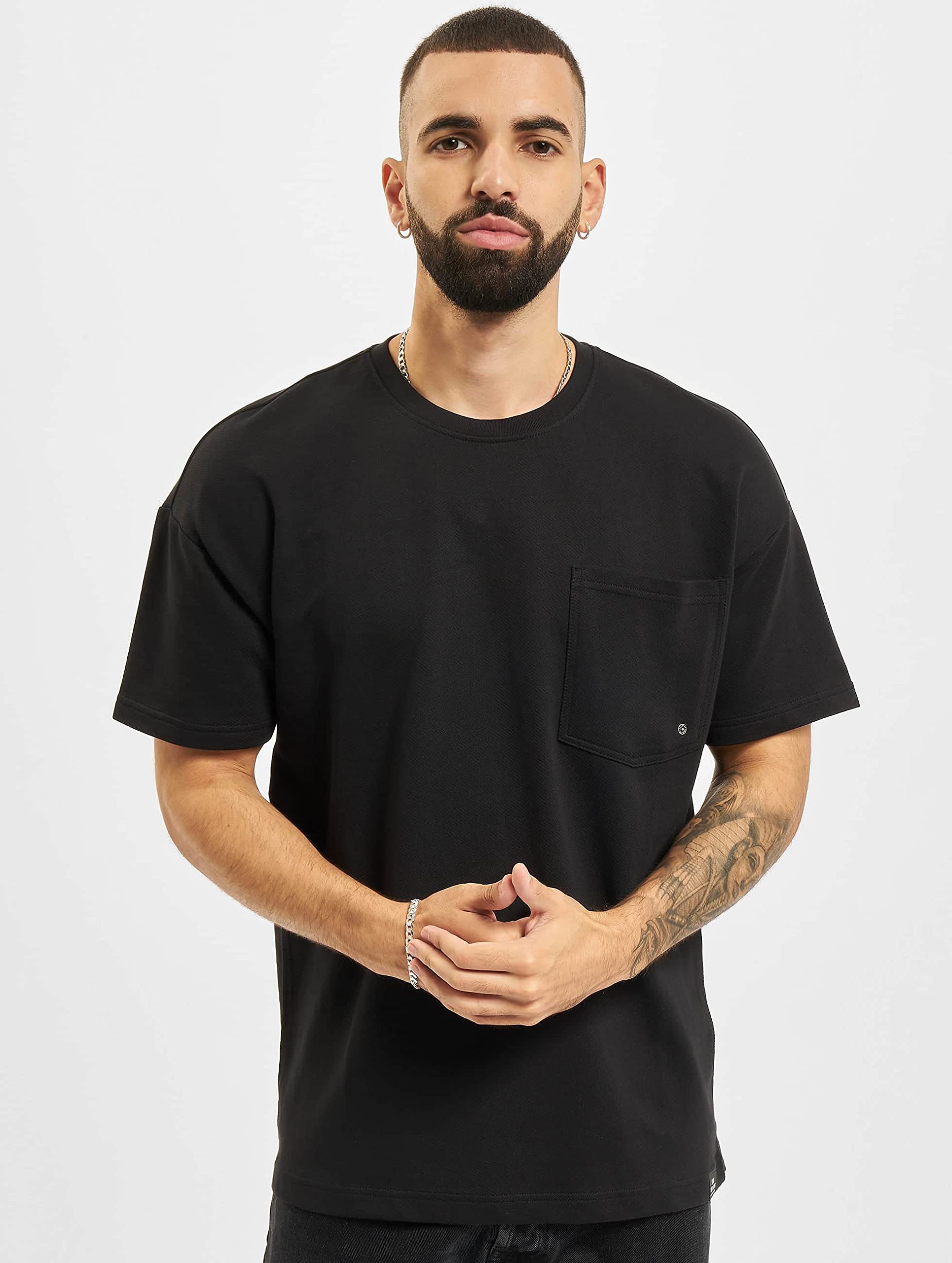 ONLY & SONS Siam T-Shirt Uomo Nero M Cotone Tasca Petto