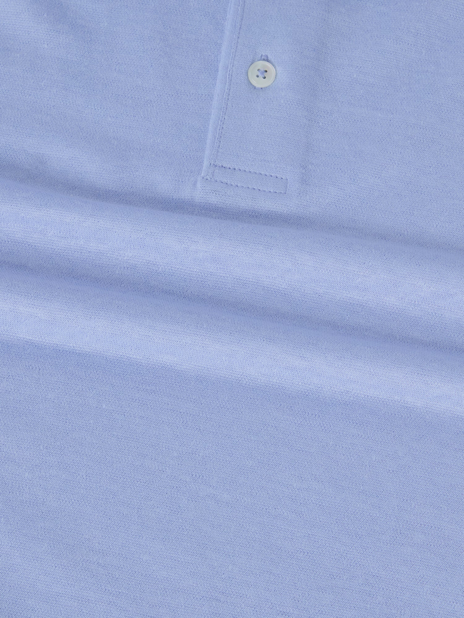 Robert Talbott Taylor Polo Lino Azzurro 100% Lino