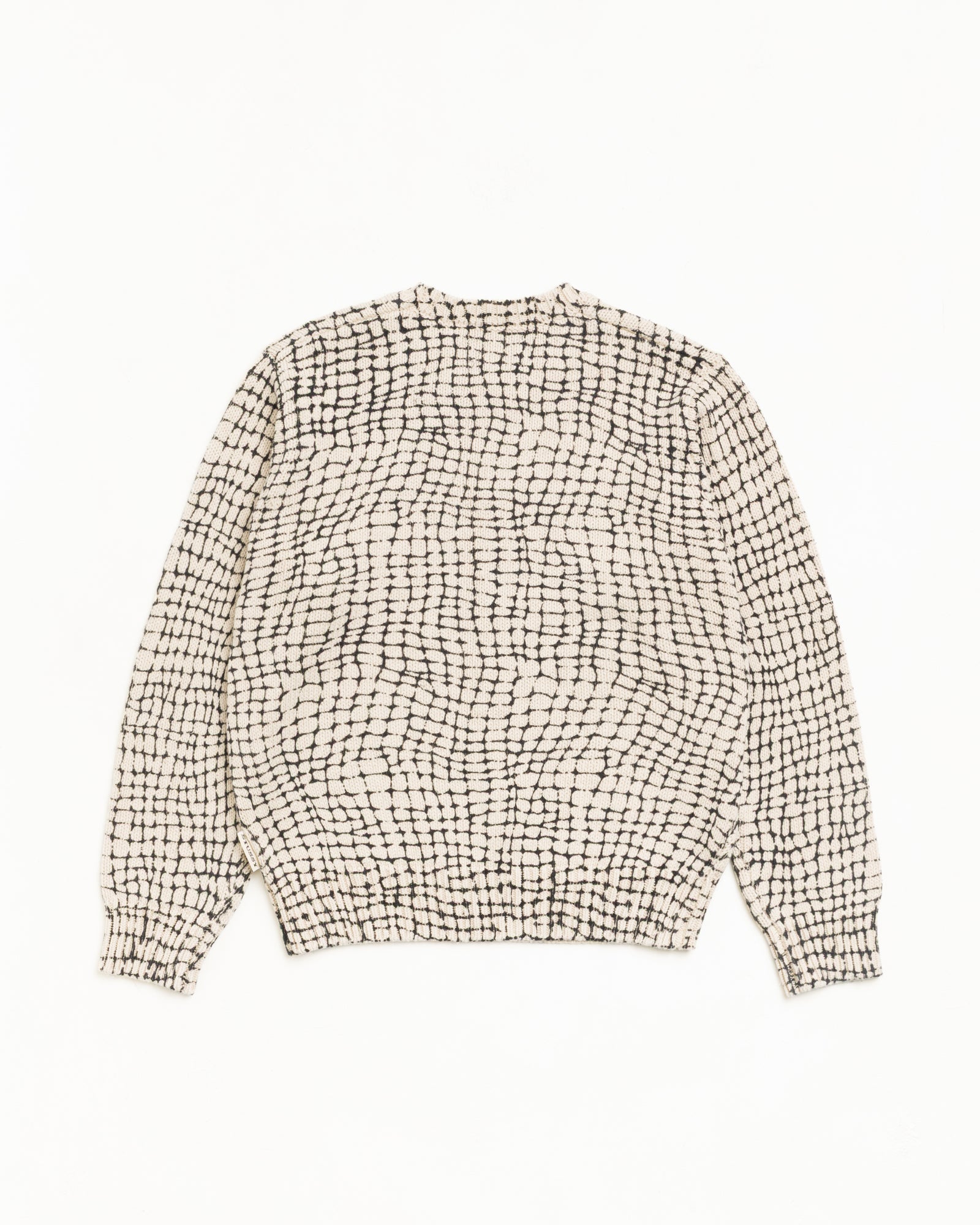 Stussy Knits maglione rete lino cotone mesh net girocollo