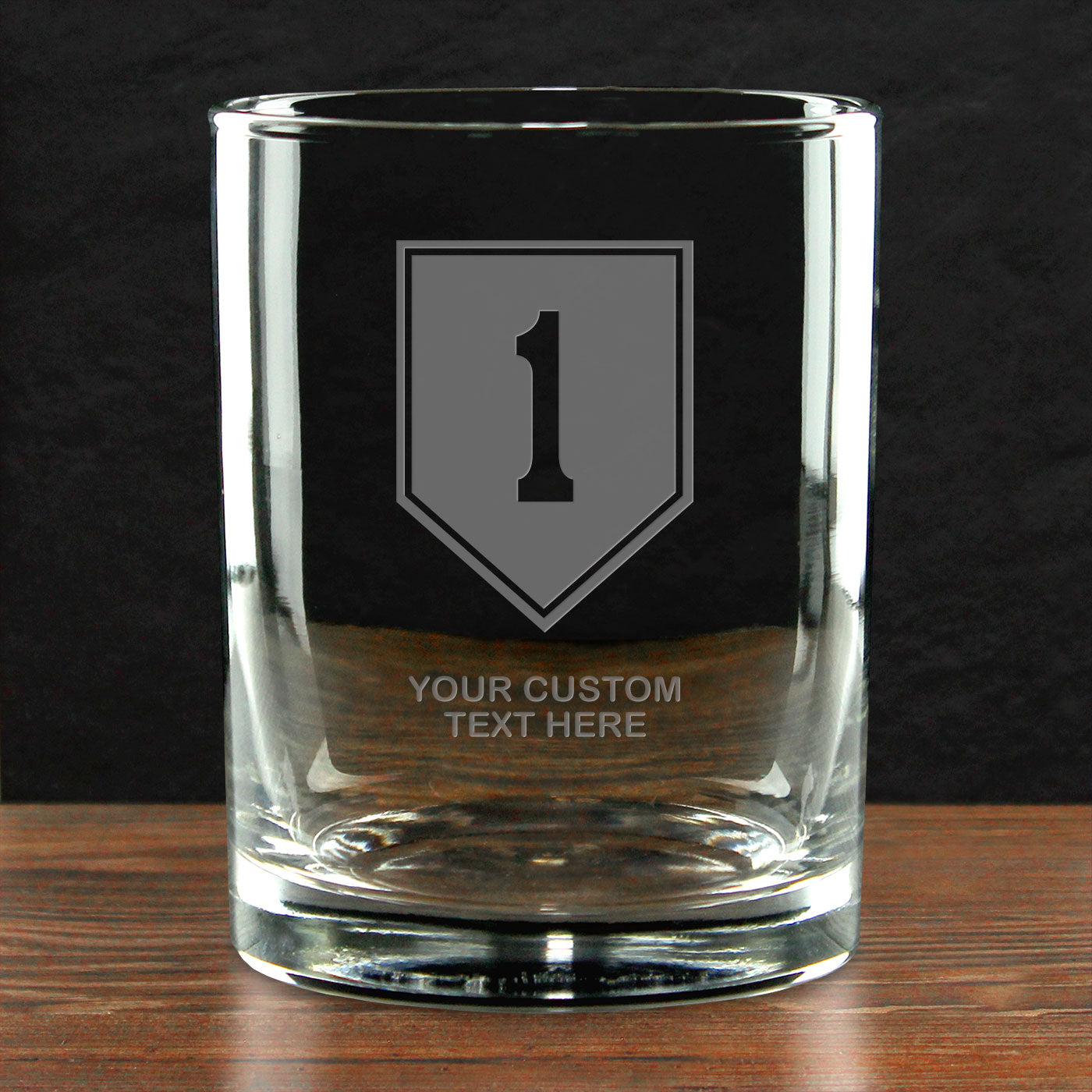 7.62 Design Bicchiere Whisky Army Logo 14oz Vetro Inciso