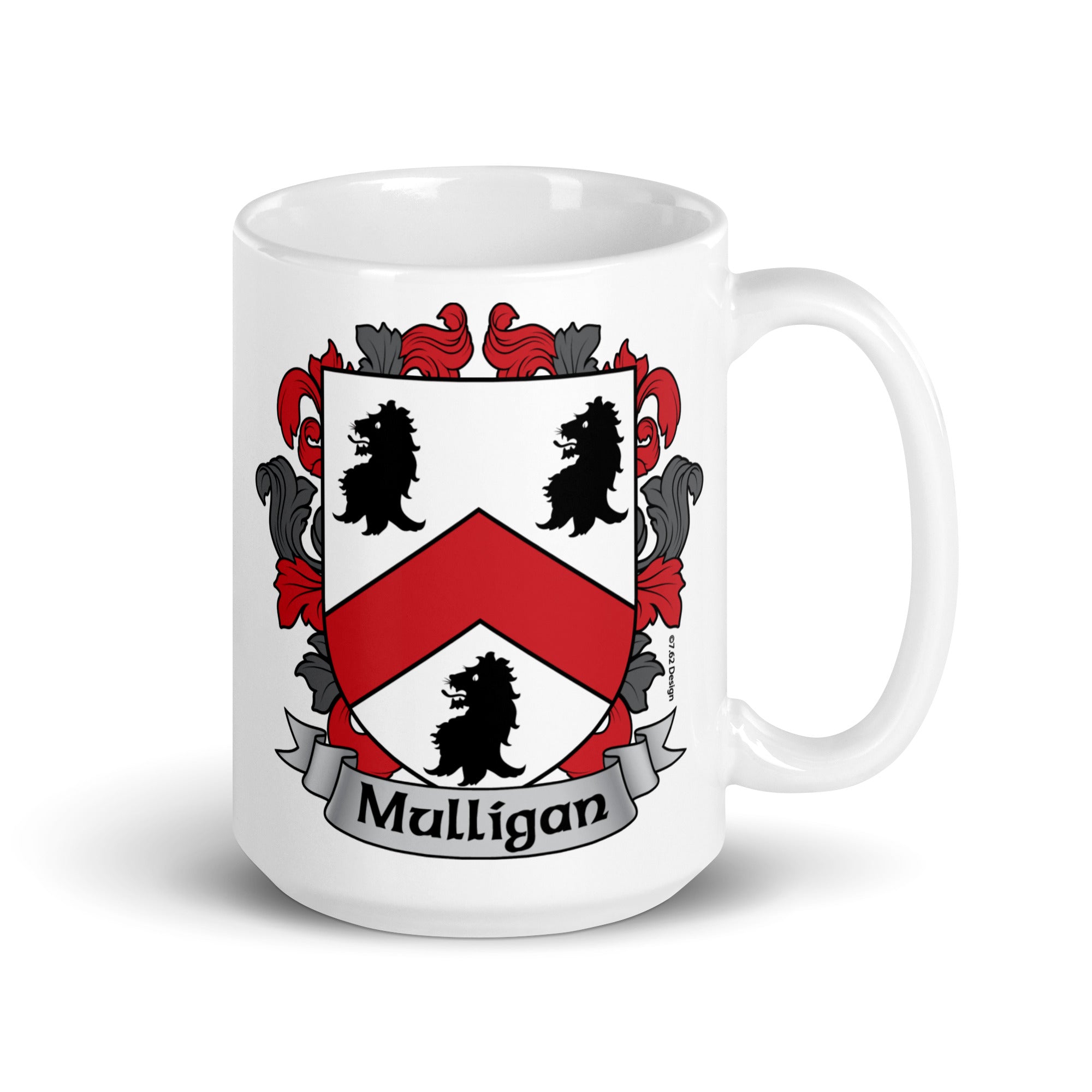 7.62 Design Mulligan Irish Crest tazza ceramica 15oz stemma