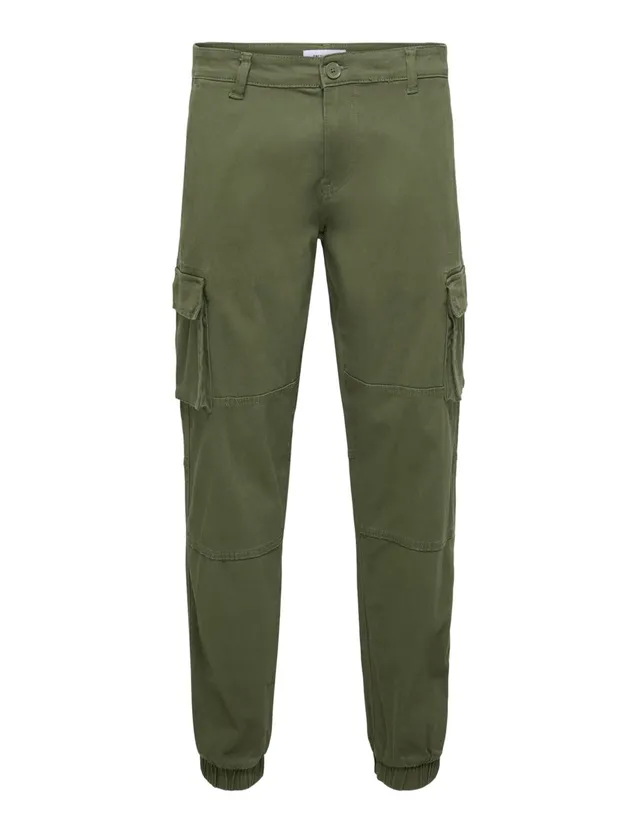 ONLY & SONS ONSCAM Pantaloni Cargo Uomo 34W/32L Olive