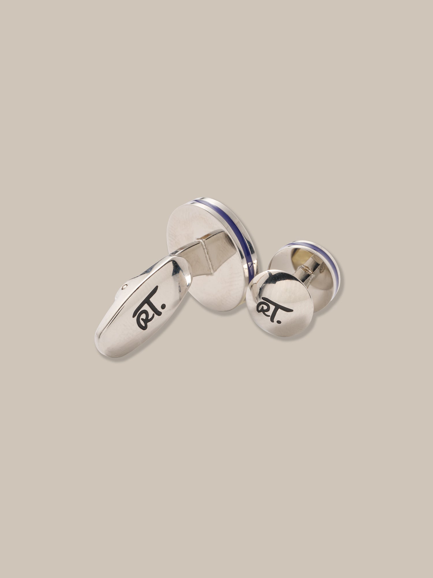 Robert Talbott Edwards Gemelli Sodalite Smalto Blu OS