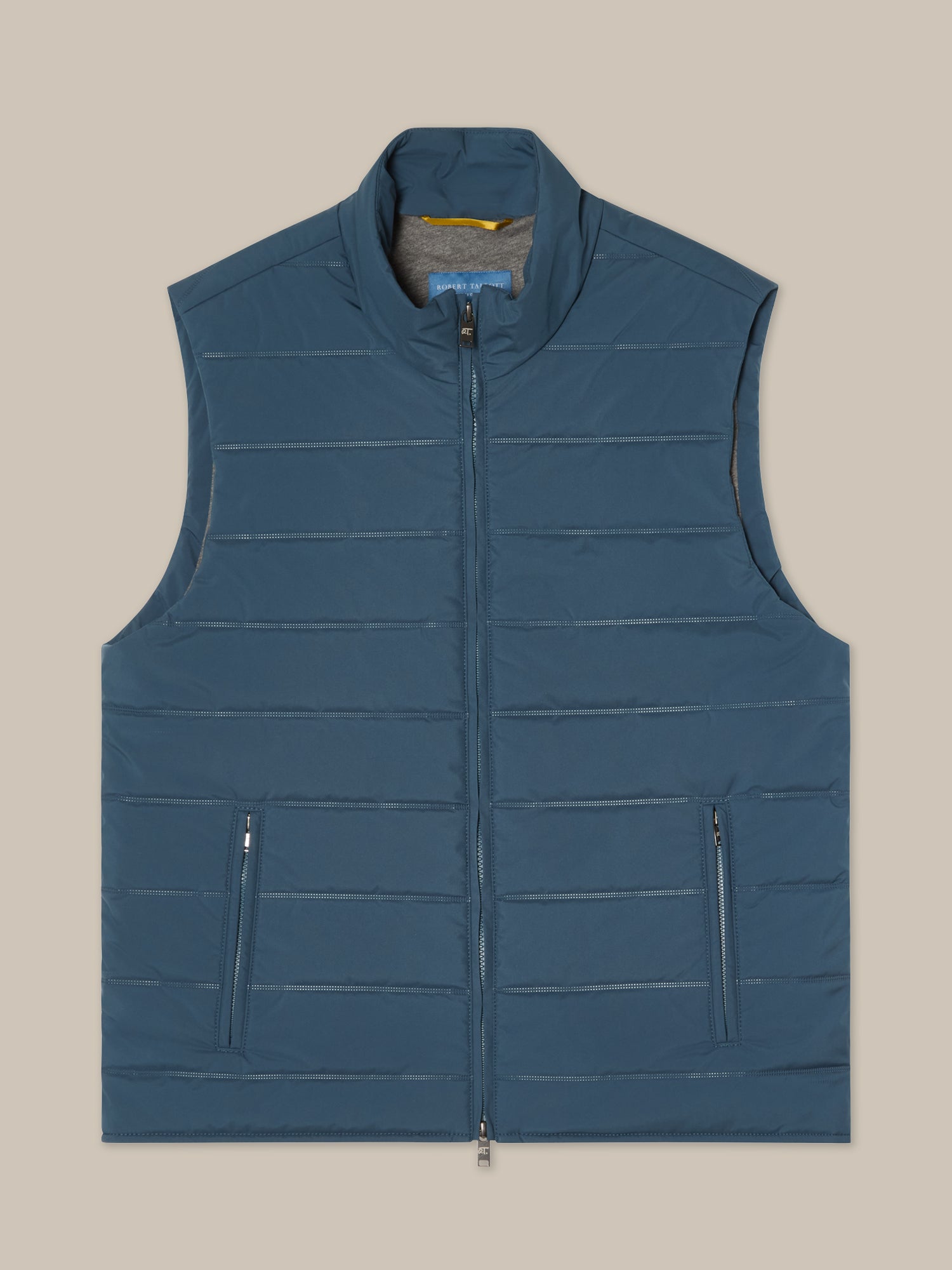 Robert Talbott Driver gilet trapuntato blu idrorepellente
