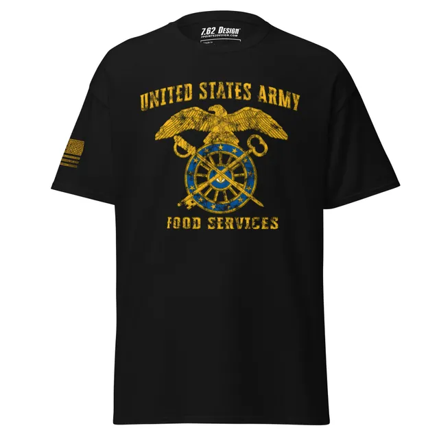 7.62 Design Army Food Maglietta Uomo Cotone Nero