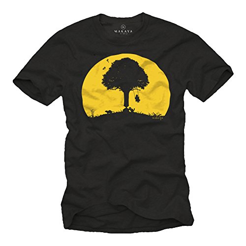 Makaya T-Shirt Uomo stampa divertente cotone XXL