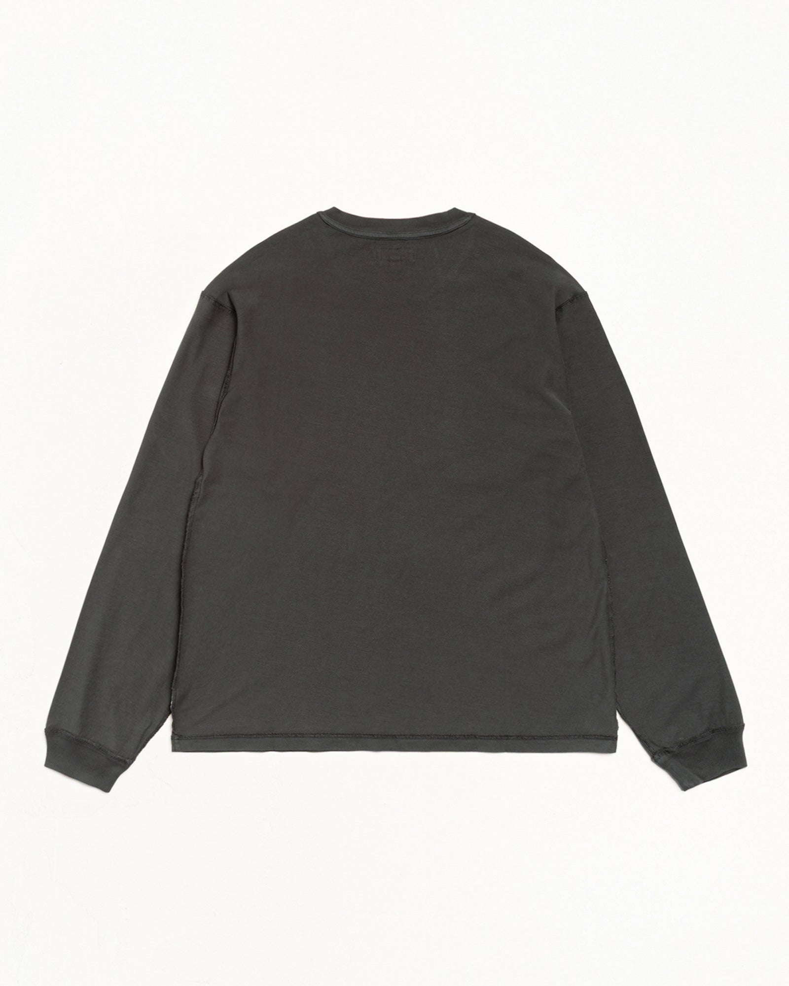 Stussy Lazy LS Tee t-shirt nera manica lunga 100% cotone
