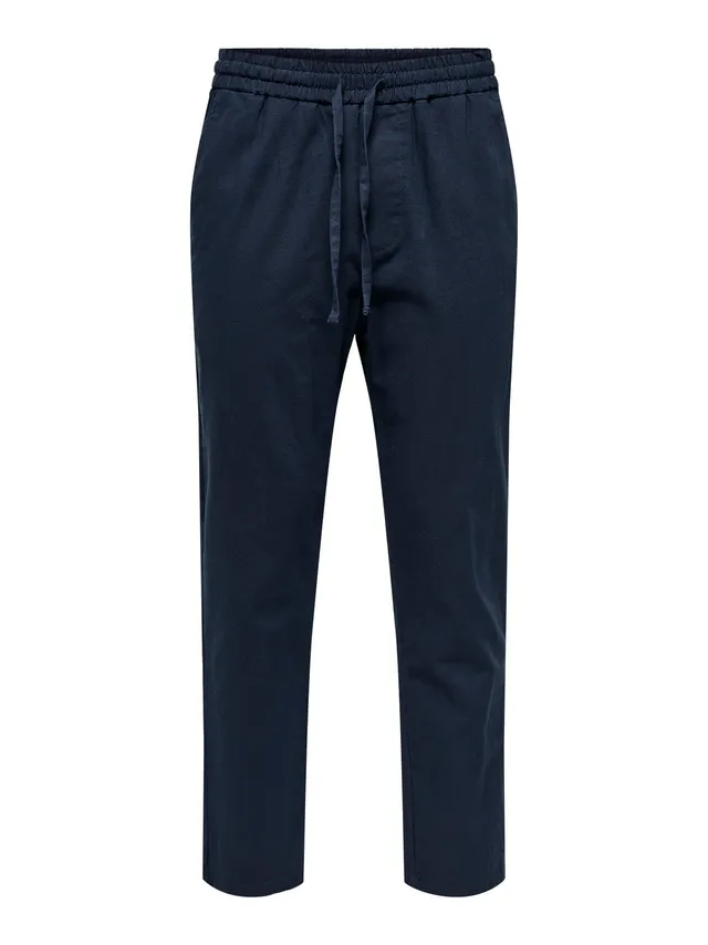 Only & Sons Onslinus tapered pantaloni joggers Nero