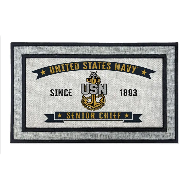 7.62 Design Home Products US Navy Senior Chief zerbino 18x30" grigio
