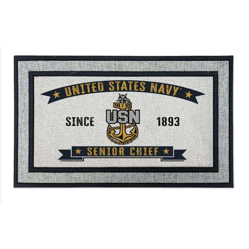 7.62 Design Home Products US Navy Senior Chief zerbino 18x30" grigio