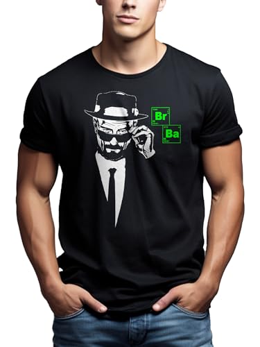 MAKAYA Heisenberg BR BA T-Shirt Uomo L Cotone
