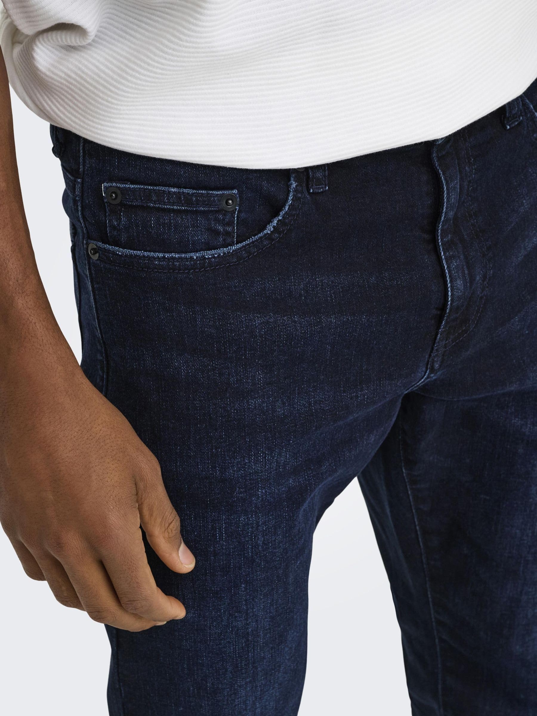 ONLY & SONS Onsweft Reg Blue Blk 2652 Jeans Uomo 32W/32L Blu