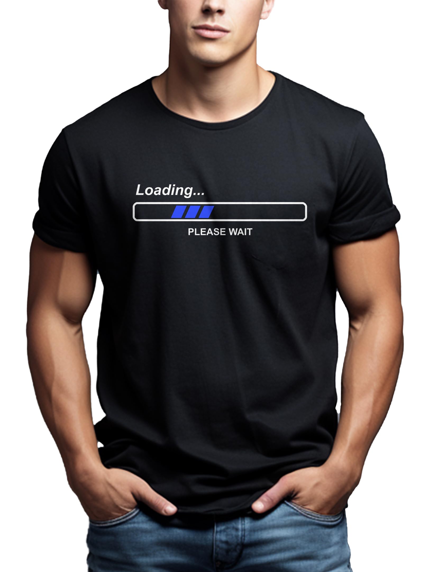 MAKAYA Geek Nerd T-Shirt Uomo Cotone Taglia L