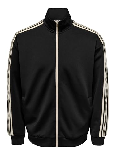 Only & Sons Onsriber Cardigan Felpa Uomo XL Zip Collo Alto