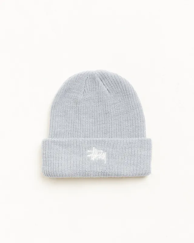 Stussy Headwear Basic Stussy Cuff Beanie Heather Grey