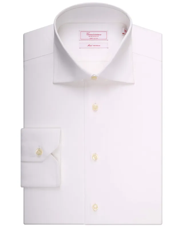 Camicissima Permanent camicia bianca extra-slim manica lunga