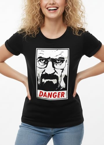 MAKAYA Heisenberg T-Shirt donna S I Am The Danger cotone
