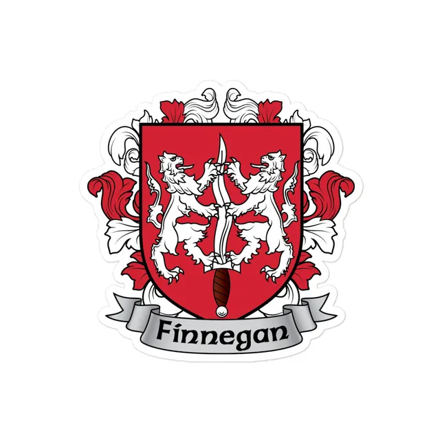 7.62 Design Finnegan Coat of Arms adesivo vinile 7,6x7,6 cm