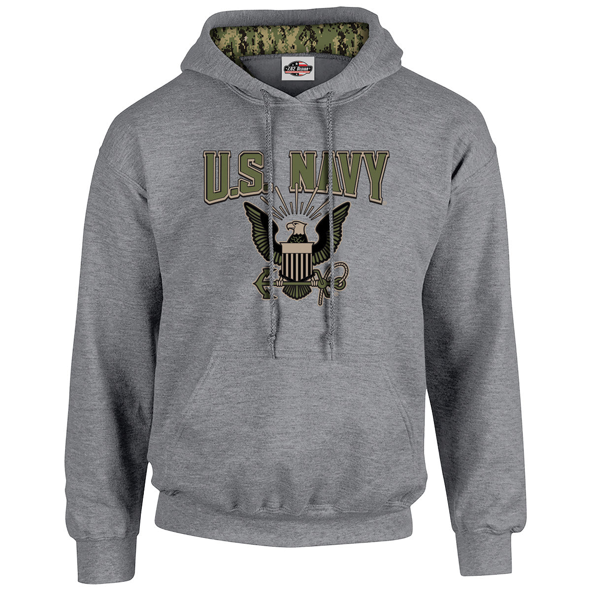 7.62 Design US Navy Type III Felpa uomo grigio melange
