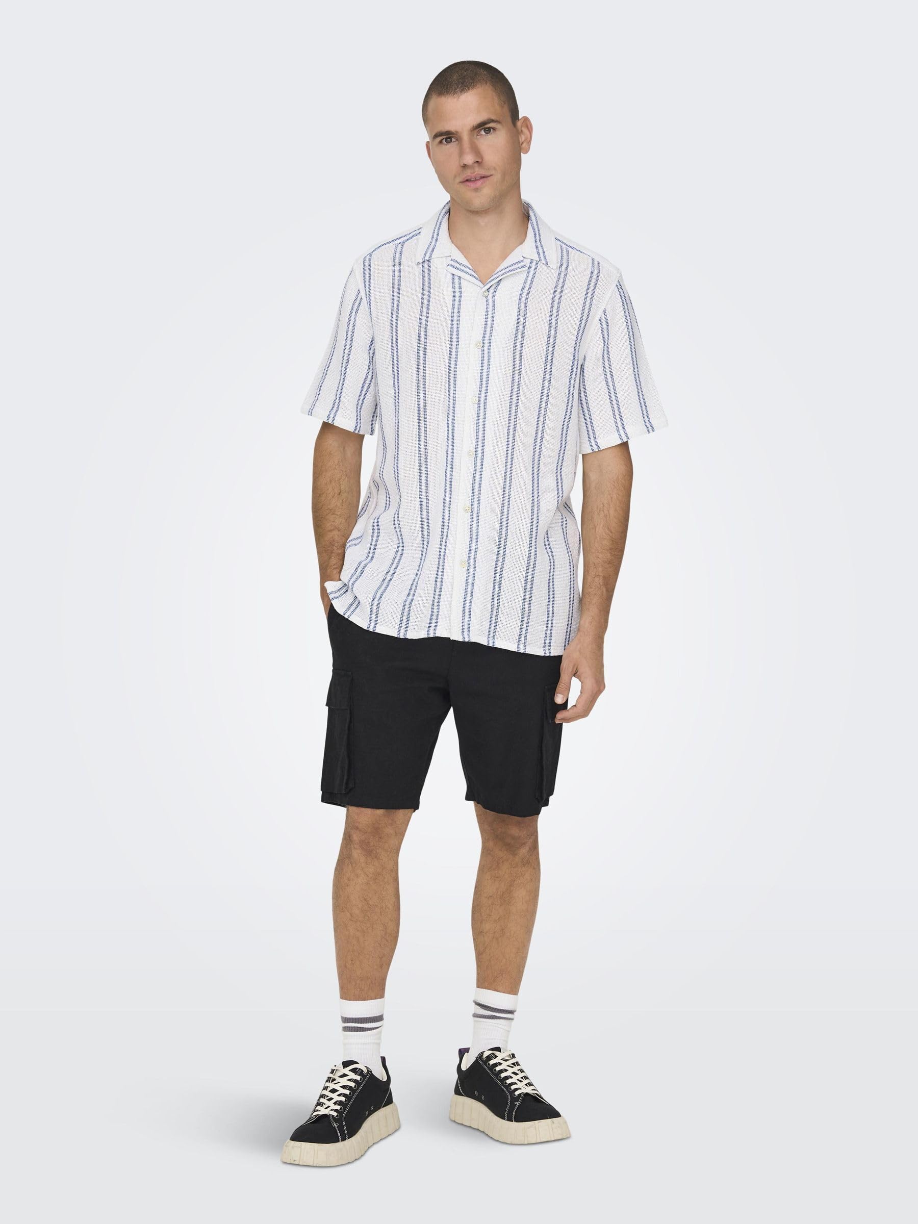 ONLY & SONS Onstrev Camicia Uomo XXL Cloud Dancer