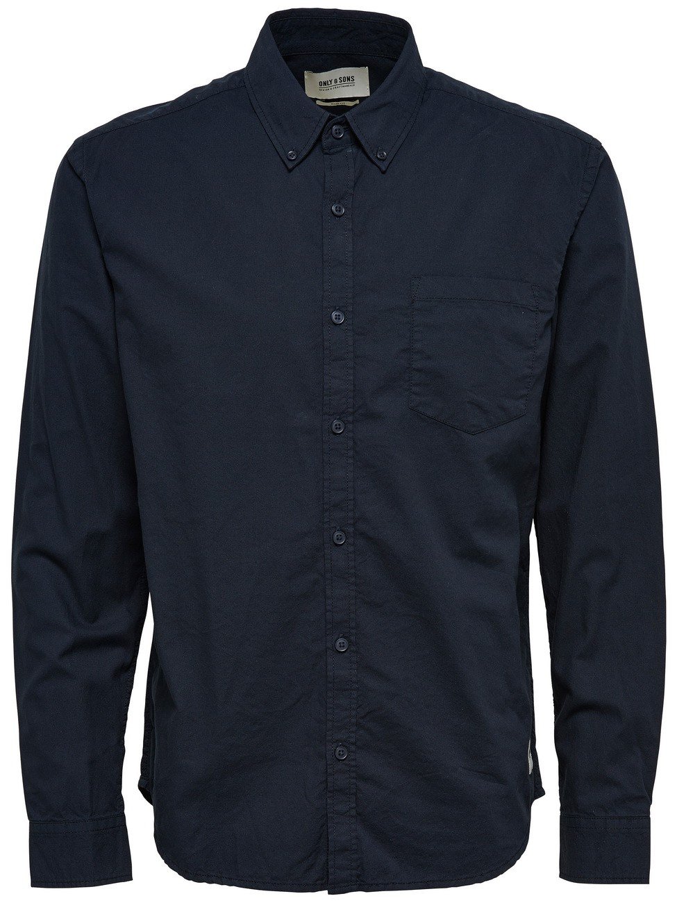 Only & Sons Eone camicia uomo M 100% cotone blu navy