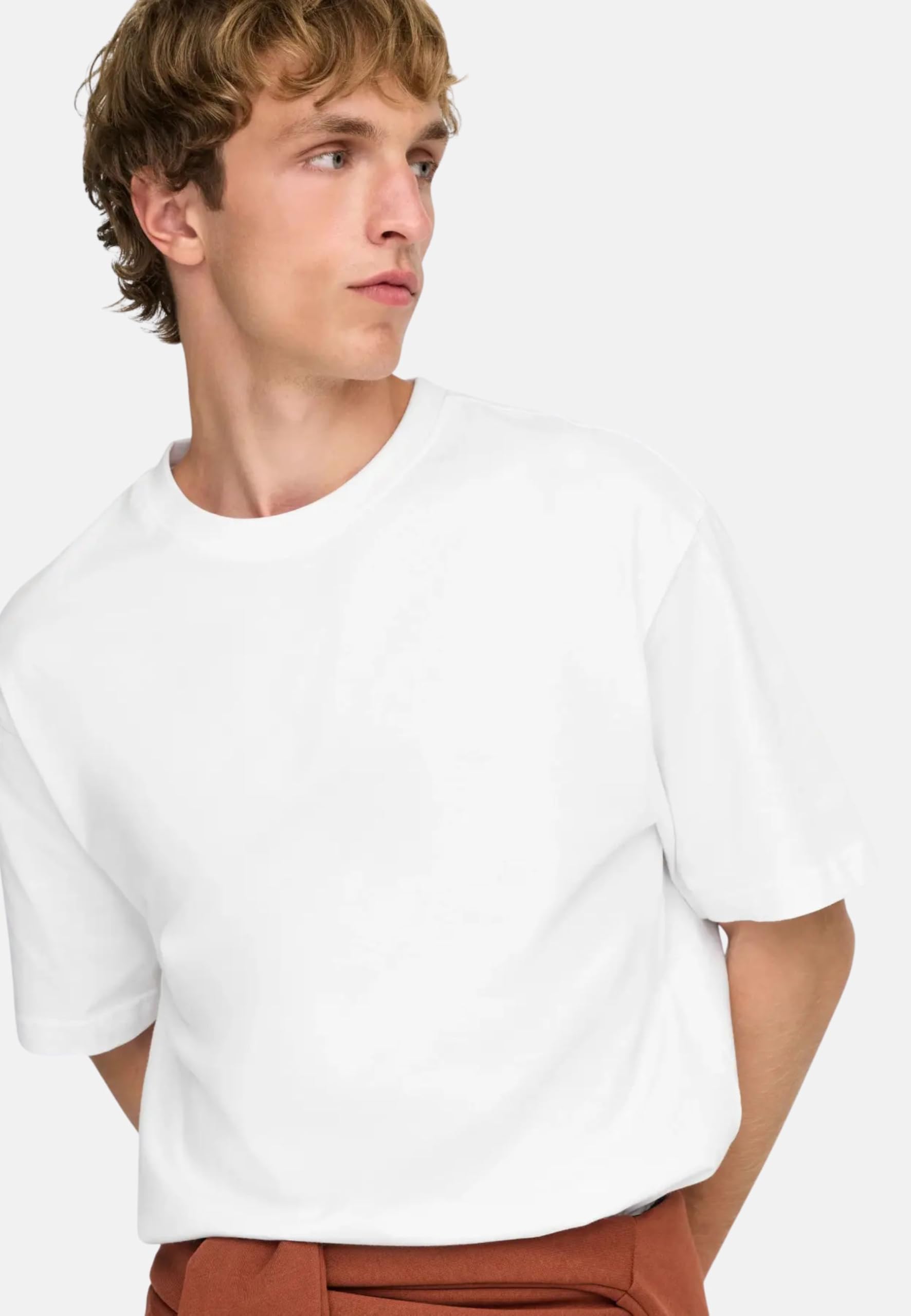 Only & Sons T-shirt Maglietta Uomo Bianco L Cotone
