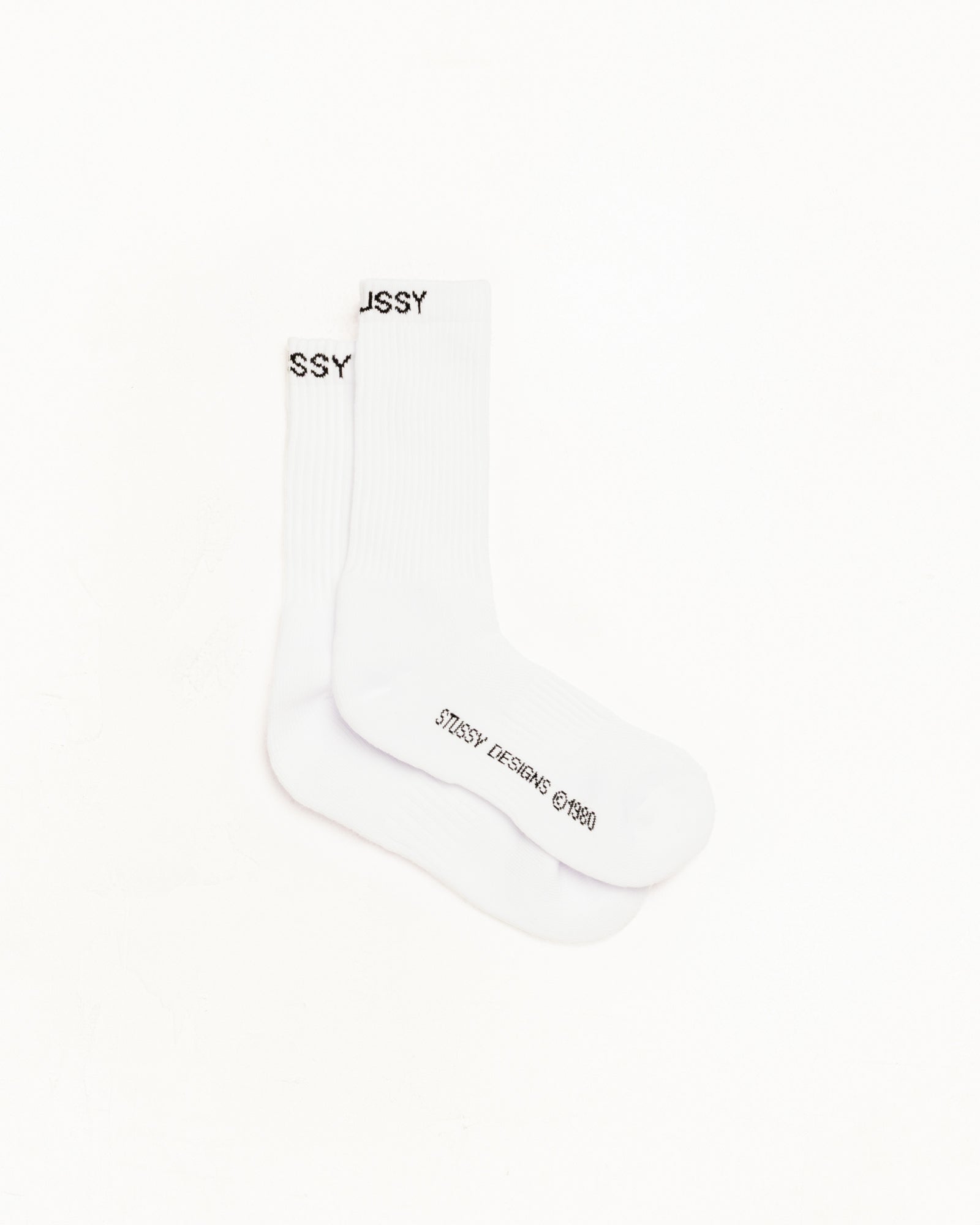 Stussy Athletic Crew Sock calzini bianchi cotone