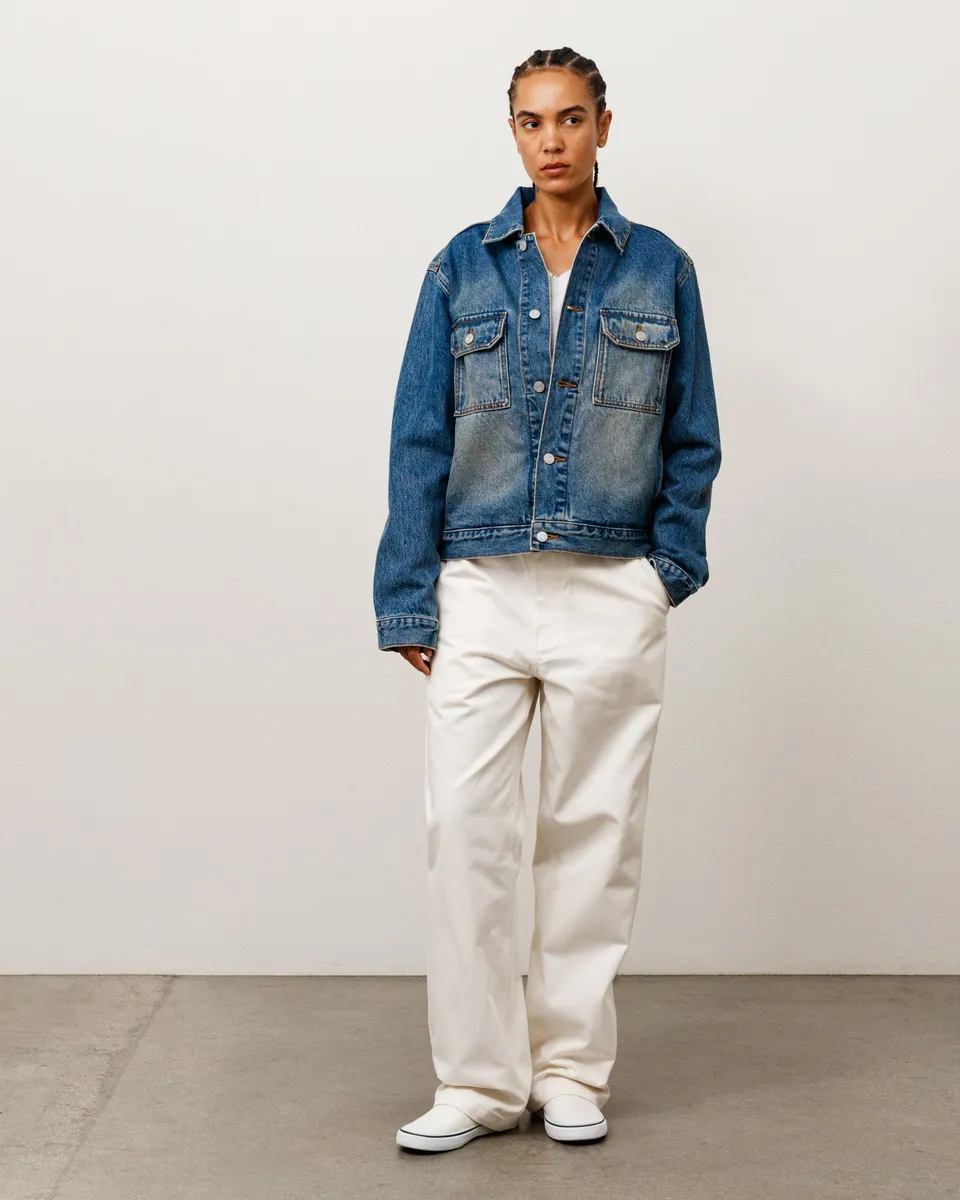 Stussy Pantalone Uniforme Pantalone Bone Cotone Relaxed