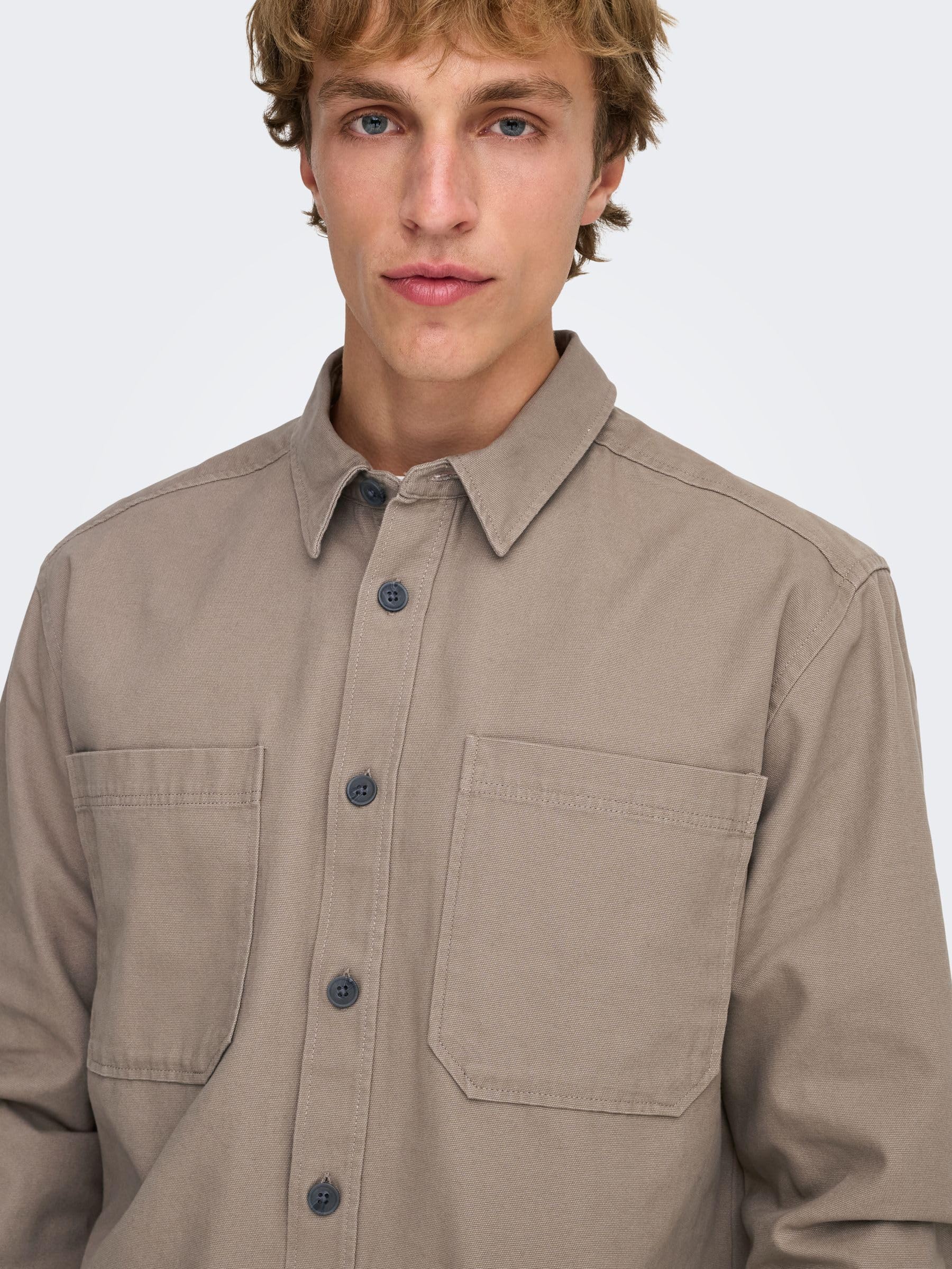 ONLY & SONS Onsalp Camicia Uomo Blue Nights M
