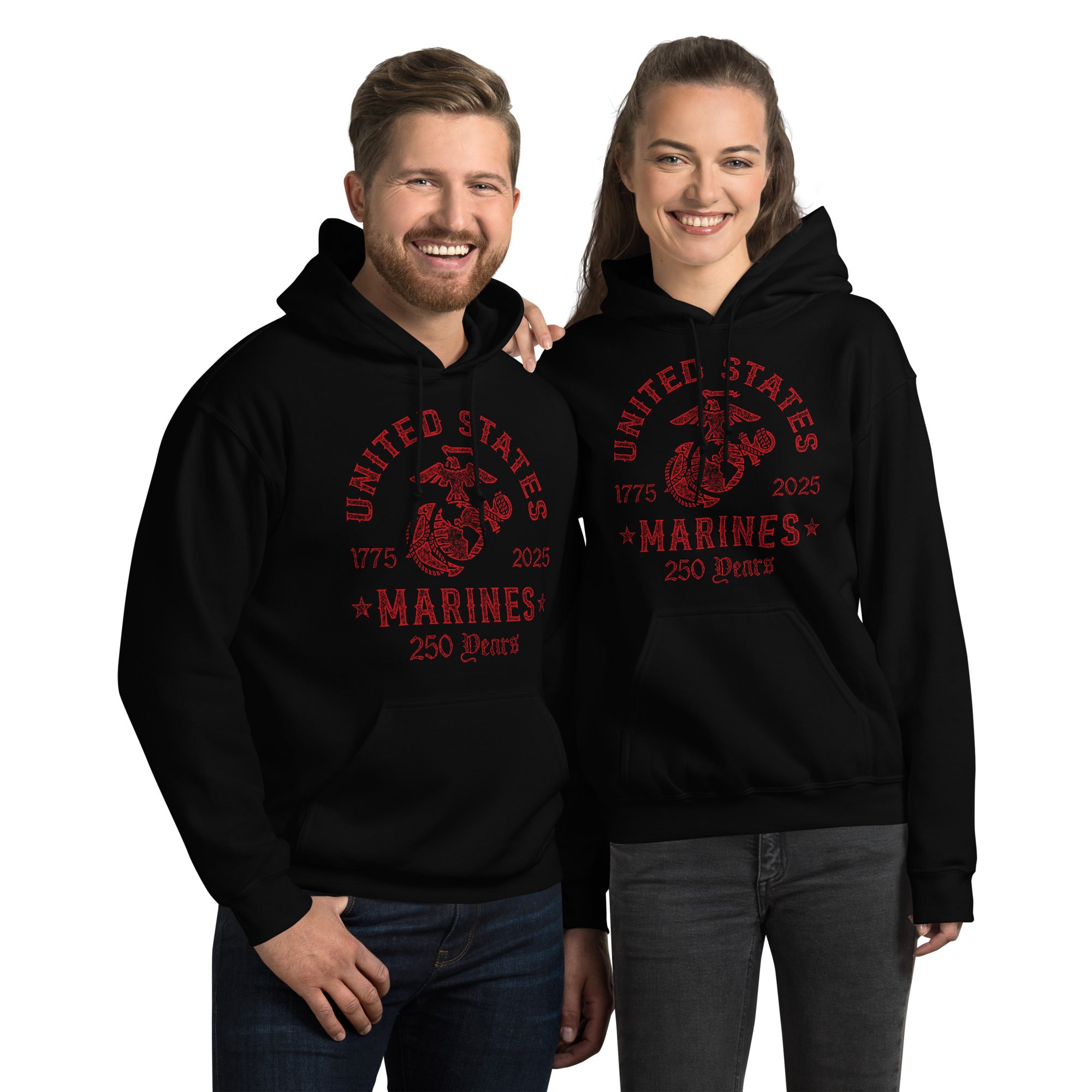 7.62 Design USMC 250th Birthday 2025 felpa nera cotone