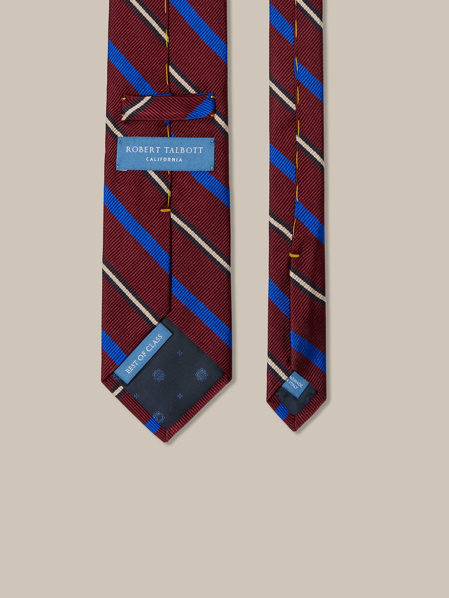 Robert Talbott Robert Multi Rib Stripe Best of Class Cravatta