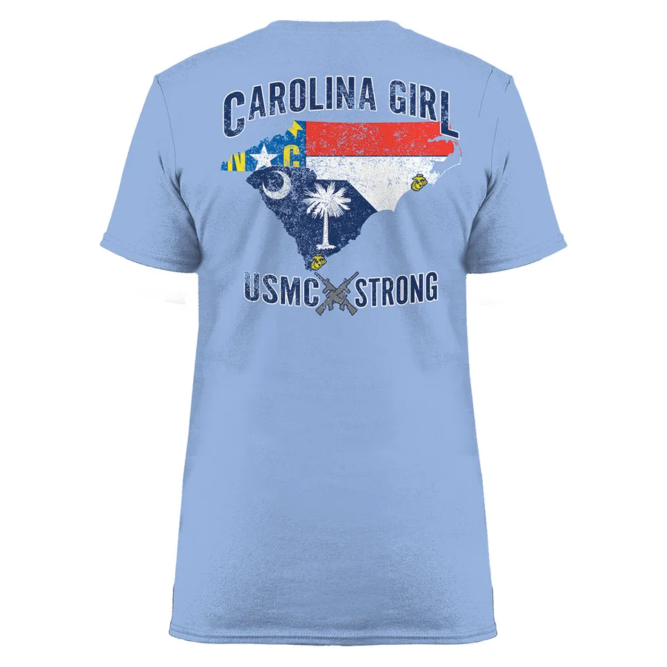 7.62 Design USMC Carolina Girl t-shirt donna azzurra