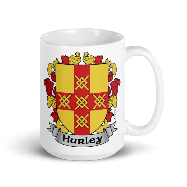 7.62 Design Hurley Coat of Arms 15oz Tazza Ceramica Irlandese