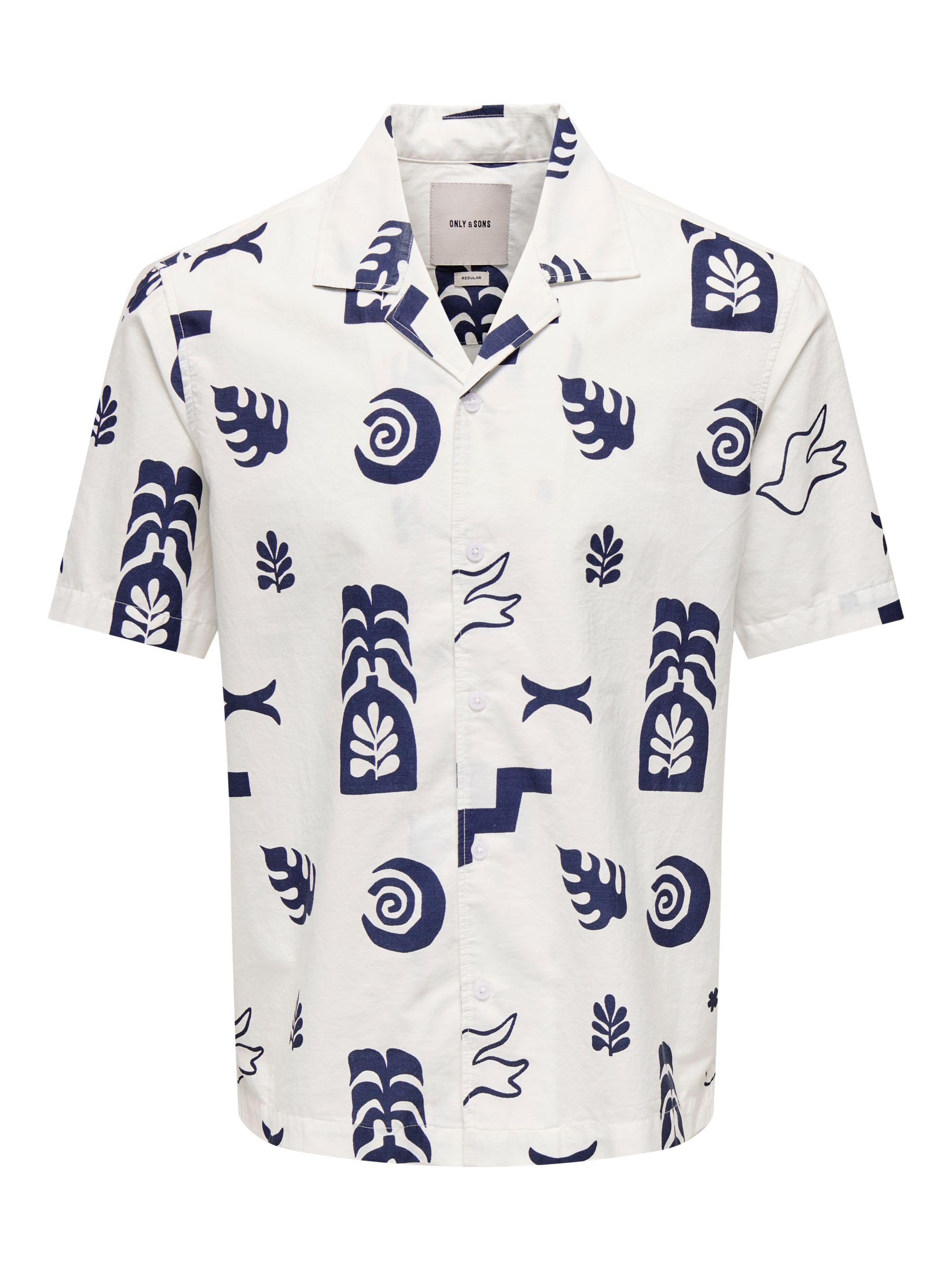 Only & Sons Onswhite Camicia Uomo Egret Cotone