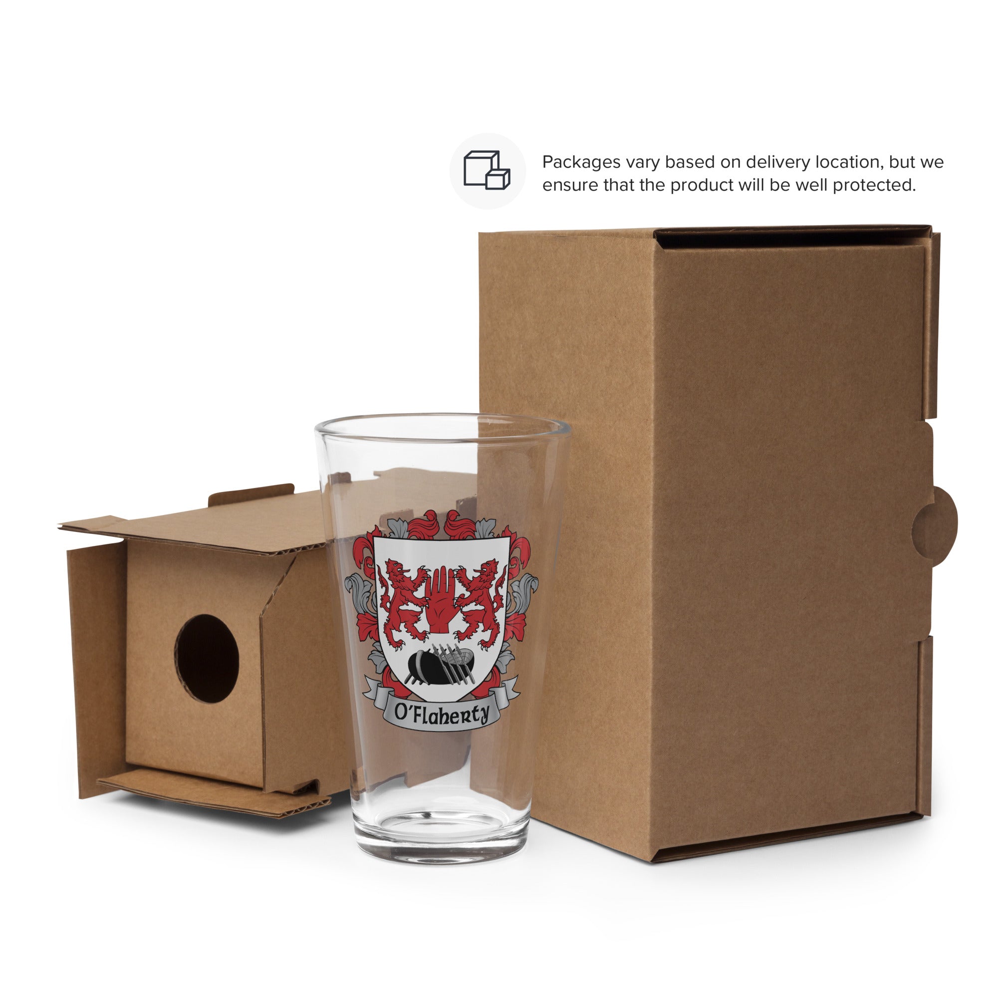 7.62 Design O'Flaherty Boccale Birra 473ml Stemma Irlandese