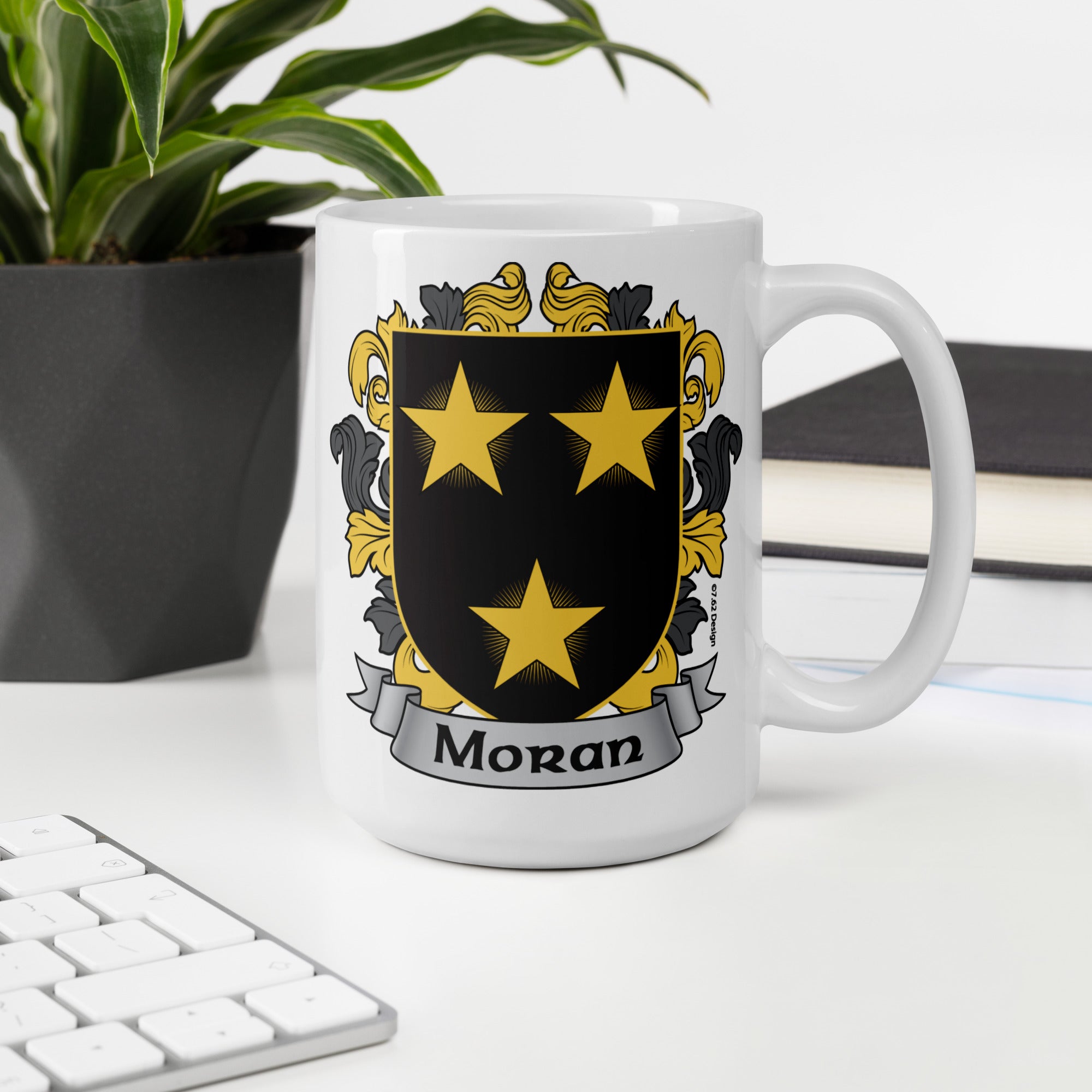 7.62 Design Moran tazza ceramica 15oz stemma irlandese