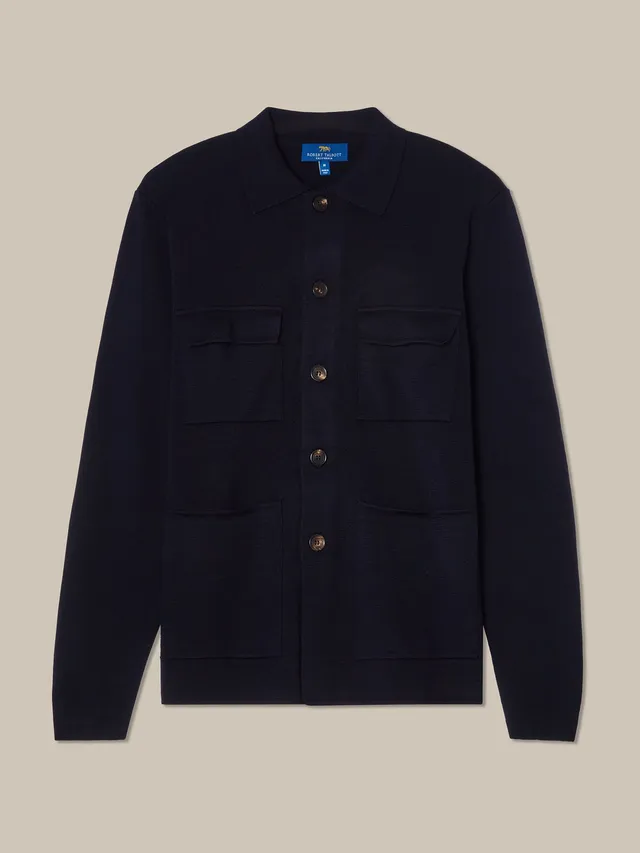 Robert Talbott Landon Giacca Uomo Navy Merino