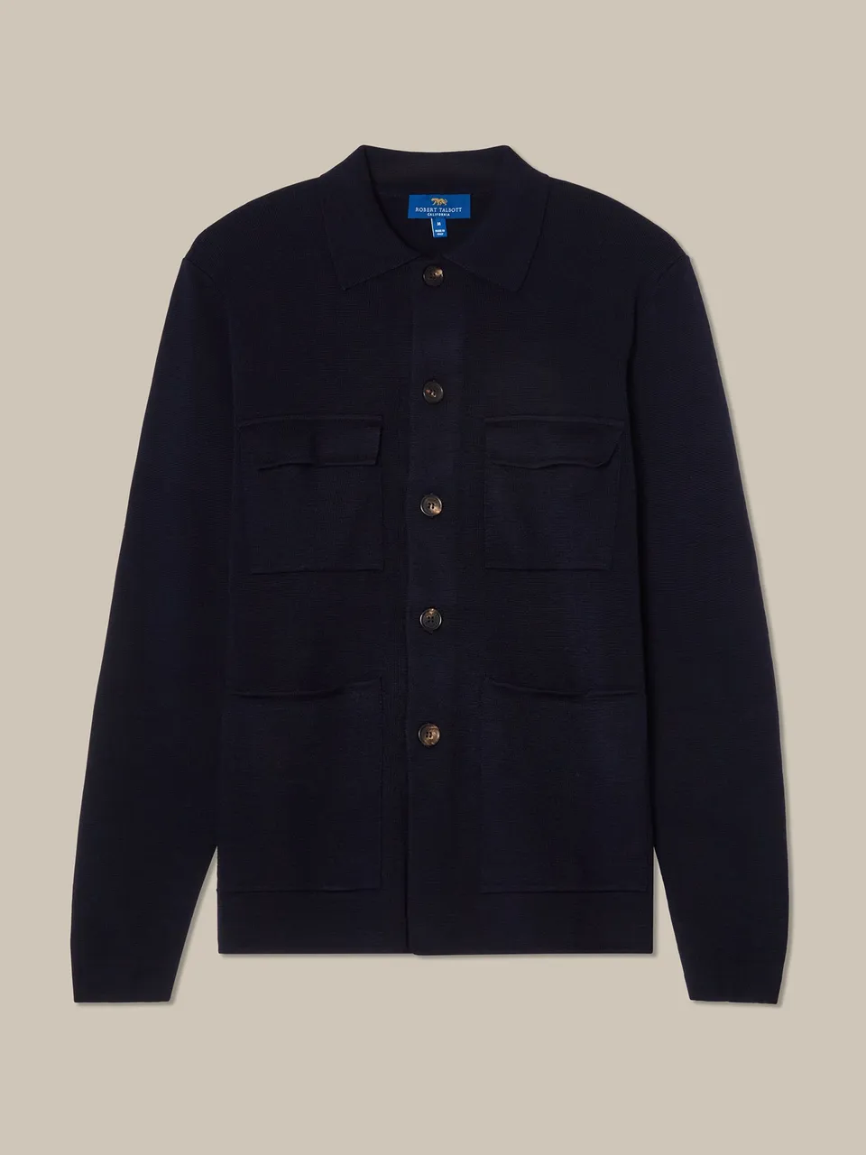 Robert Talbott Landon Giacca Uomo Navy Merino
