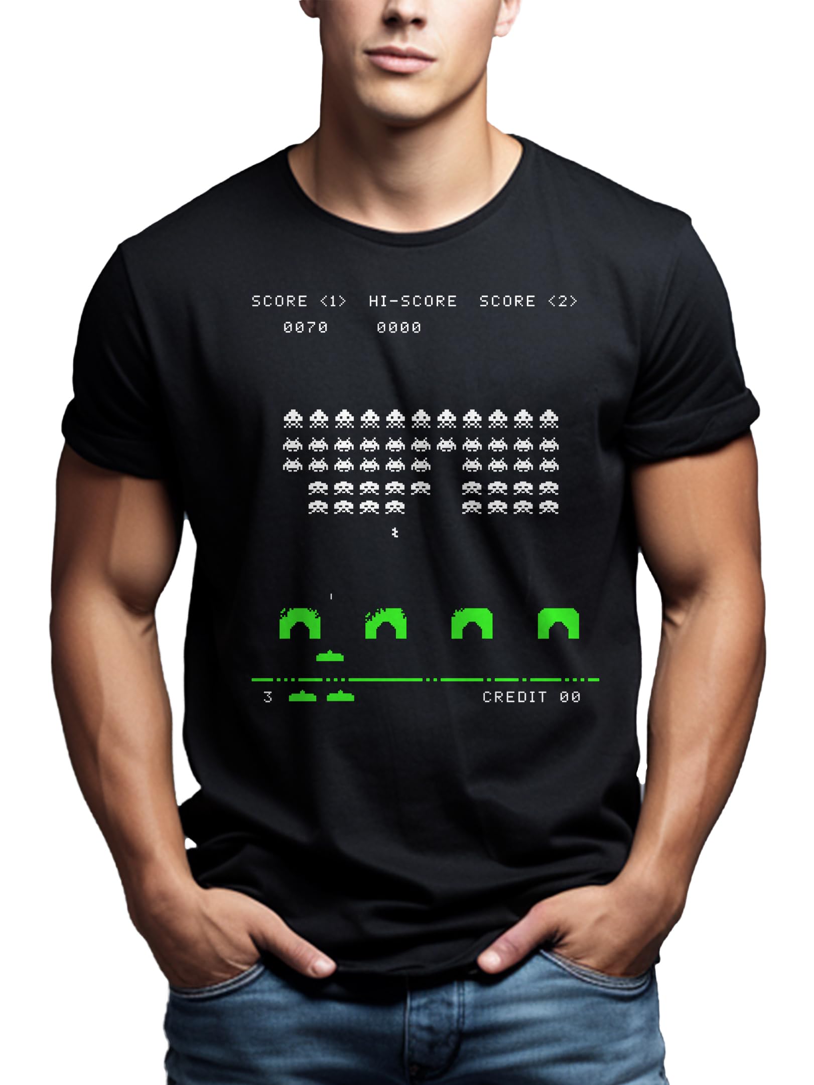 MAKAYA Gamer Space T-Shirt Uomo XL Cotone