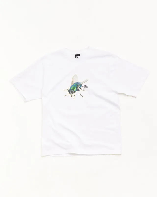 Stussy Fly Gear Tee t-shirt bianca cotone 100% relaxed fit